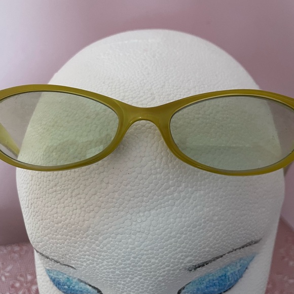 Vintage Chartreuse Eyeglass Frames - Picture 6 of 8